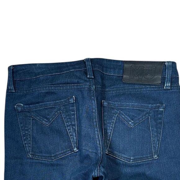 Marc Jacobs Dark Carbon Low Rise Skinny Zipper Detail Denim Jeans - Picture 7 of 11